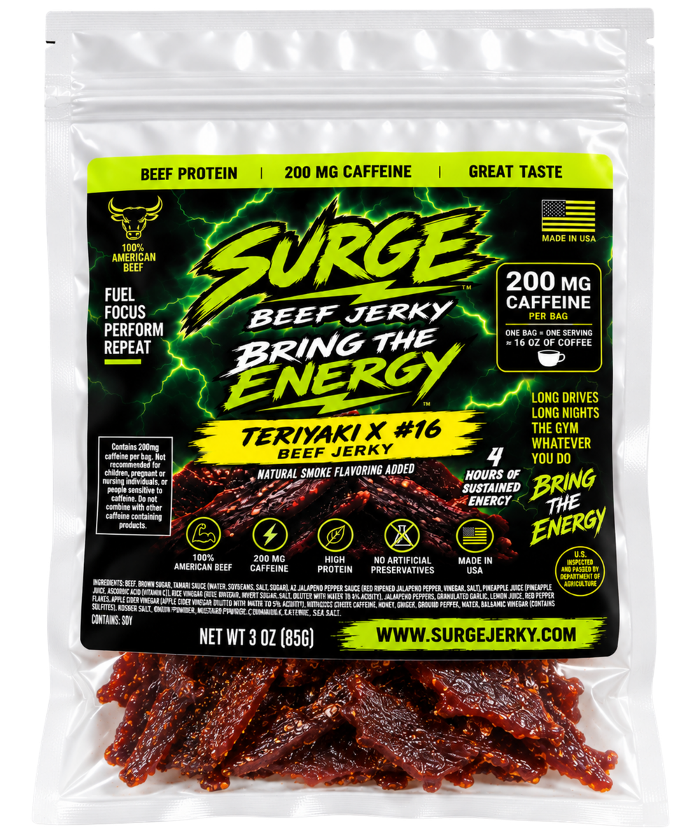 Teriyaki X #16 beef jerky bag